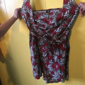Retro Halter Romper